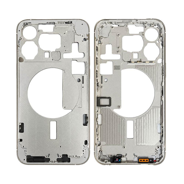 Châssis nu iPhone 15 Pro Max – Titane Blanc – Compatible Premium