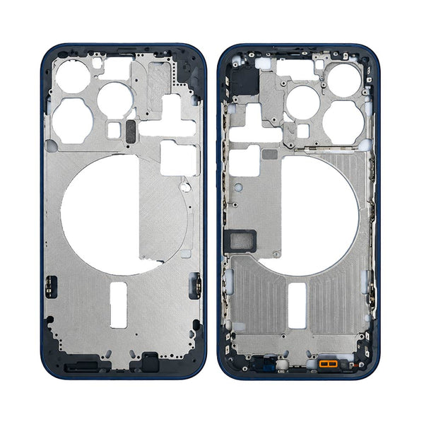 Châssis nu iPhone 15 Pro – Titane Bleu – Compatible Premium