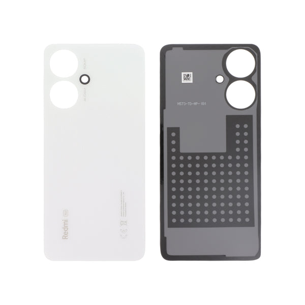 Vitre arrière Redmi 13C 5G – Blanc – Original Xiaomi (Service Pack)