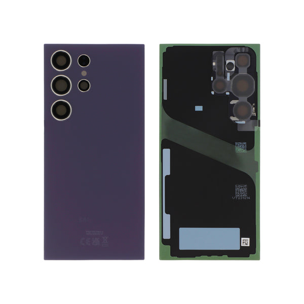 Vitre arrière Galaxy S24 Ultra – Titane Violet – Original Samsung (Service Pack)