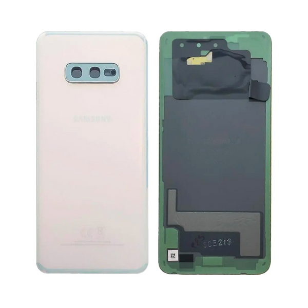 Vitre arrière Galaxy S10e – Blanc – Compatible Premium
