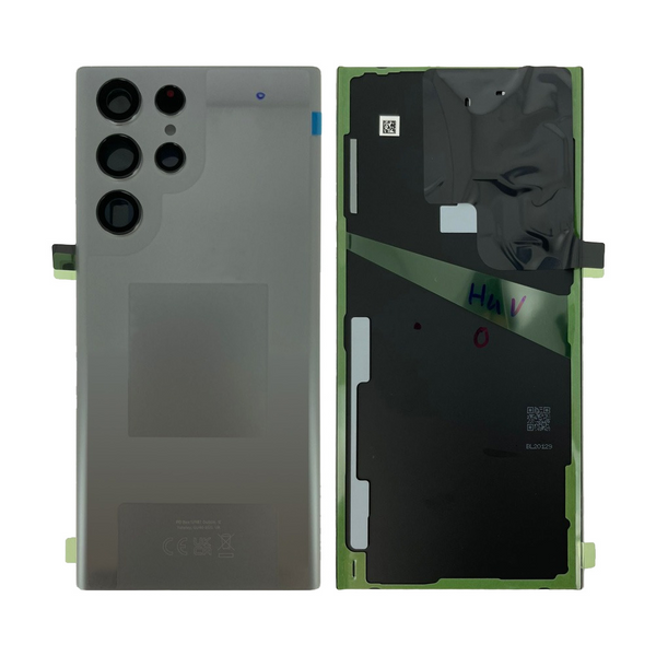 Vitre arrière Galaxy S22 Ultra – Gris – Compatible Premium