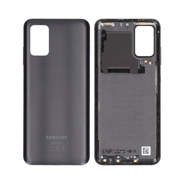 Vitre arrière Galaxy A03s – Noir – Compatible Premium