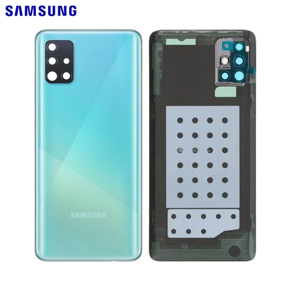 Vitre arrière Galaxy A51 – Bleu prismatique – Original Samsung (Service Pack)