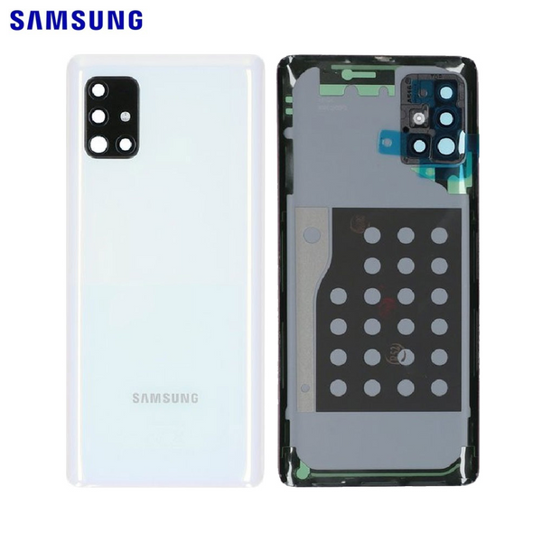 Vitre arrière Galaxy A51 5G – Blanc prismatique – Original Samsung (Service Pack)