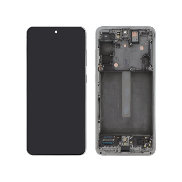 Écran complet Galaxy S21 FE – Blanc – Qualité d'origine – avec châssis