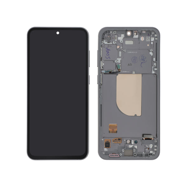 Écran complet Galaxy S23 FE – Graphite – Qualité d'origine – avec châssis