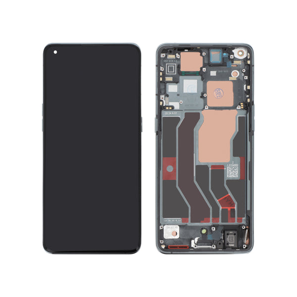 Écran complet Oppo Find X3 Pro – Noir – Qualité d'origine – avec châssis
