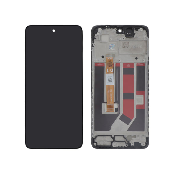 Écran complet Oppo A40 – Noir – Compatible LCD – avec châssis