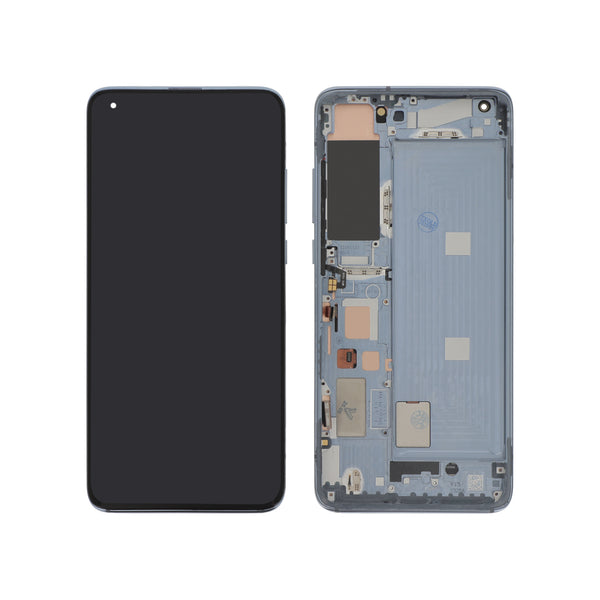 Écran complet Mi 10 Pro 5G – Gris – Compatible OLED – avec châssis