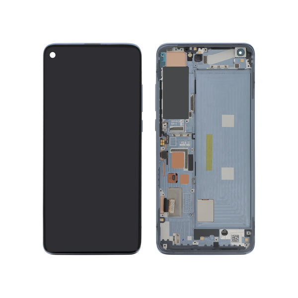 Écran complet Mi 10 Pro 5G – Gris – Qualité d'origine – avec châssis