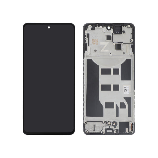 Écran complet Oppo Reno12 FS 5G – Noir – Qualité d'origine – avec châssis