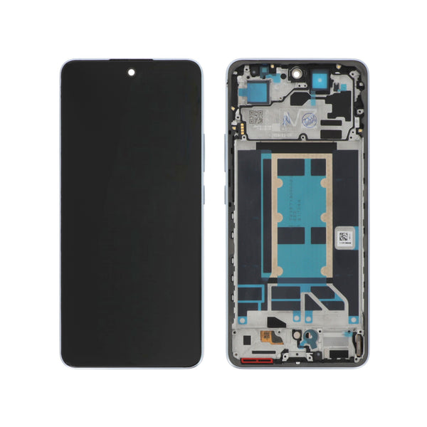 Écran complet saphir reno13 fs 5g/reno 13 f 5g Oppo Reno13 FS 5G / Reno13 F – Bleu – Qualité d'origine – avec châssis
