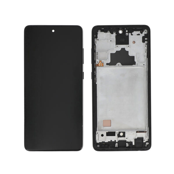 Écran complet Galaxy A72 – Noir – Compatible LCD (Incell) – avec châssis