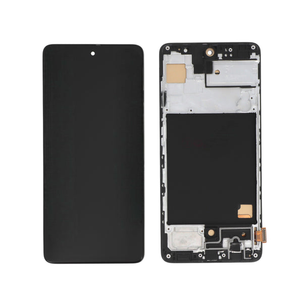 Écran complet Galaxy A51 – Compatible LCD (Incell) – avec châssis