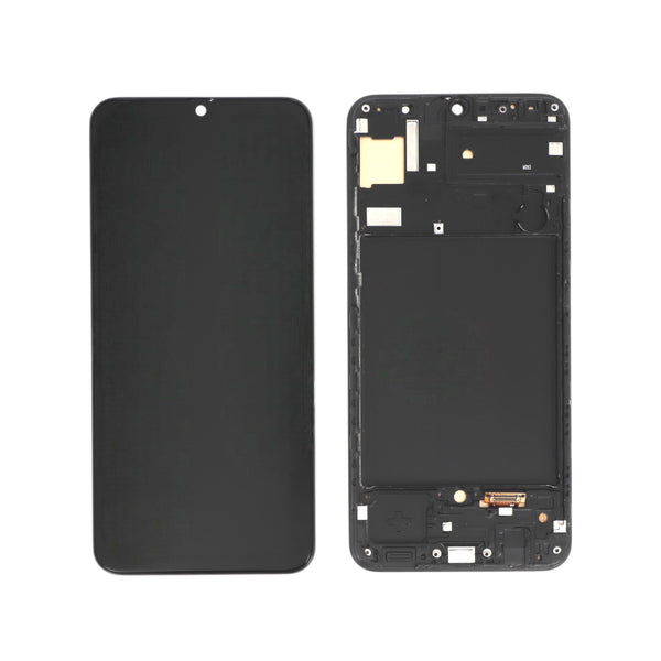 Écran complet Galaxy A30 – Compatible LCD (Incell) – avec châssis