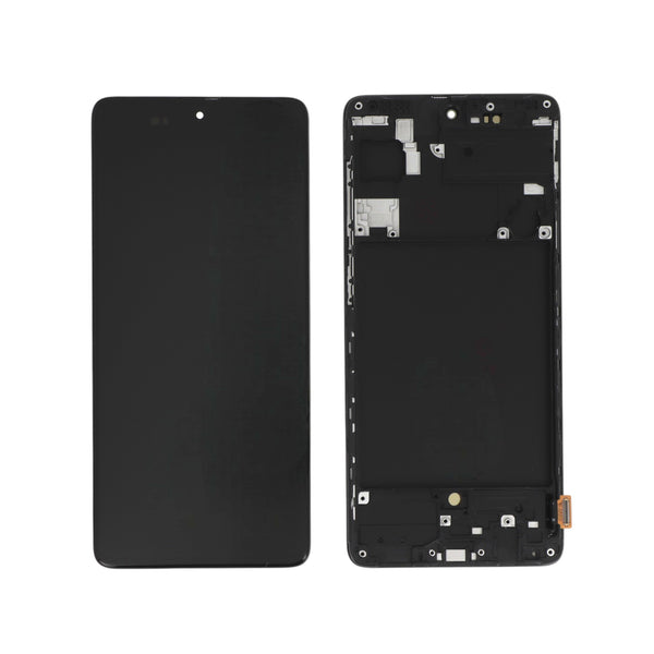 Écran complet Galaxy A71 – Compatible OLED – avec châssis