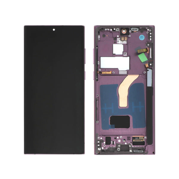 Écran complet Galaxy S22 Ultra – Bordeaux – Compatible OLED