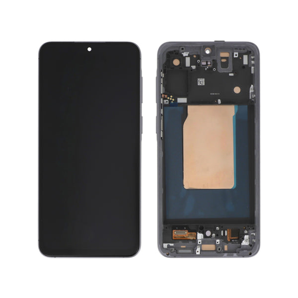 Écran complet Galaxy A57 – Gris – Compatible OLED – avec châssis