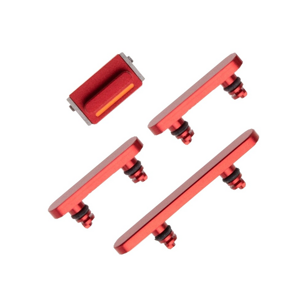 Bouton power et volume iPhone 14 – Rouge – Compatible