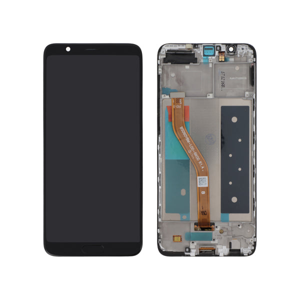 Écran complet Honor View 10 – Noir – Compatible LCD – avec châssis