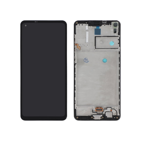 Écran complet Galaxy A21s – Compatible LCD – avec châssis