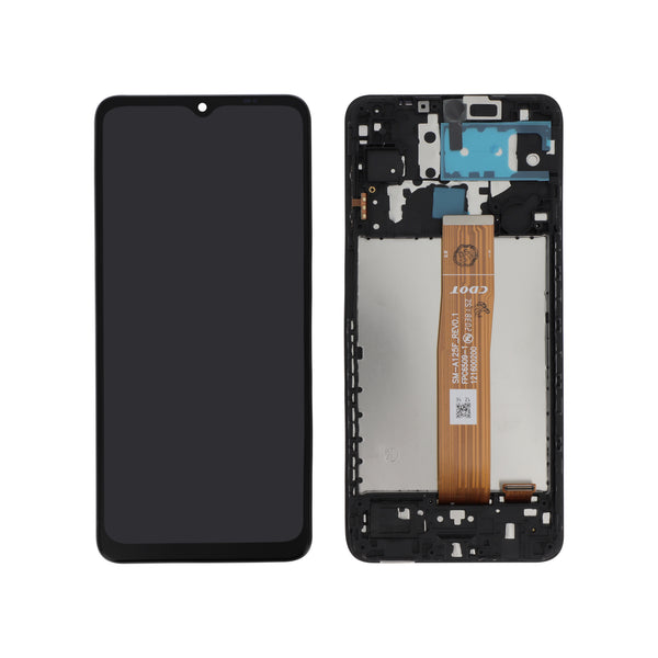Écran complet Galaxy A12 – Compatible OLED – avec châssis