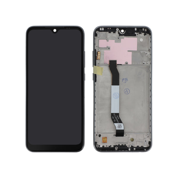 Écran complet Redmi Note 8T – Noir – Compatible LCD – avec châssis