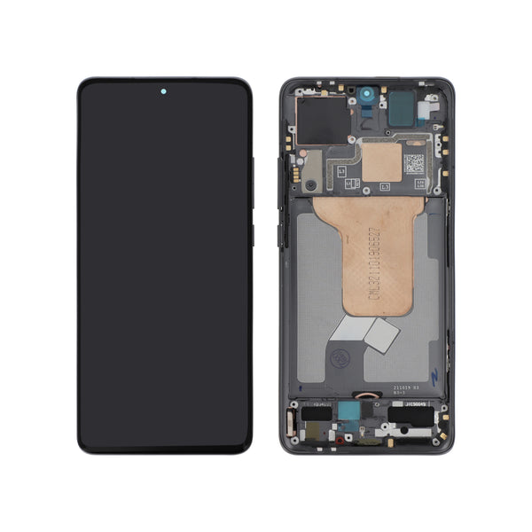 Écran complet Xiaomi 12X / Xiaomi 12 – Noir – Qualité d'origine – avec châssis