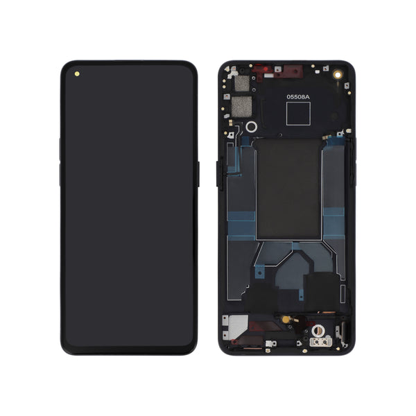 Écran complet Oppo Reno6 5G – Noir – Compatible OLED – avec châssis
