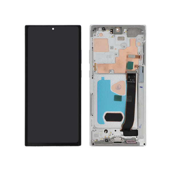 Écran complet Galaxy Note 20 Ultra – Blanc – Compatible OLED – avec châssis