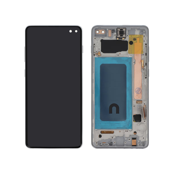 Écran complet Galaxy S10+ – Blanc – Compatible LCD (Incell)