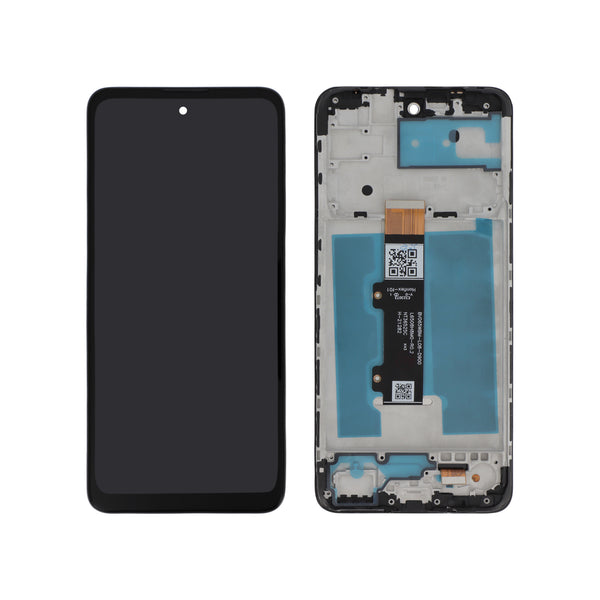 Écran complet Moto E40 – Noir – Compatible LCD – avec châssis