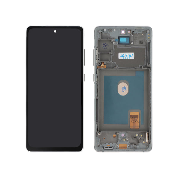 Écran complet Galaxy S20 FE 5G / S20 FE – Blanc – Compatible OLED – avec châssis