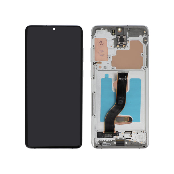 Écran complet Galaxy S20+ – Blanc – Qualité d'origine
