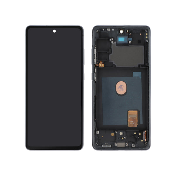 Écran complet Galaxy S20 FE 5G / S20 FE – Bleu – Qualité d'origine – avec châssis