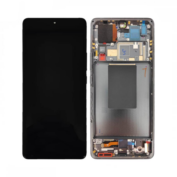 Écran complet avec châssis Xiaomi 12 Pro – Gris – Compatible OLED
