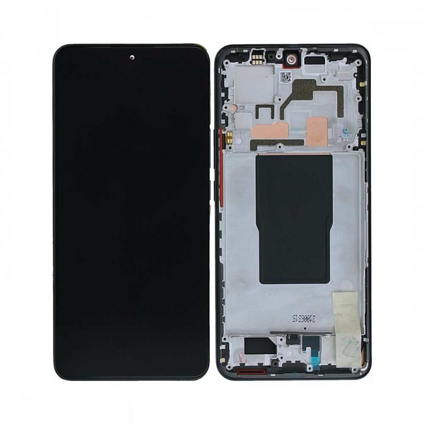 Écran complet avec châssis Xiaomi 12T – Noir – Compatible Premium