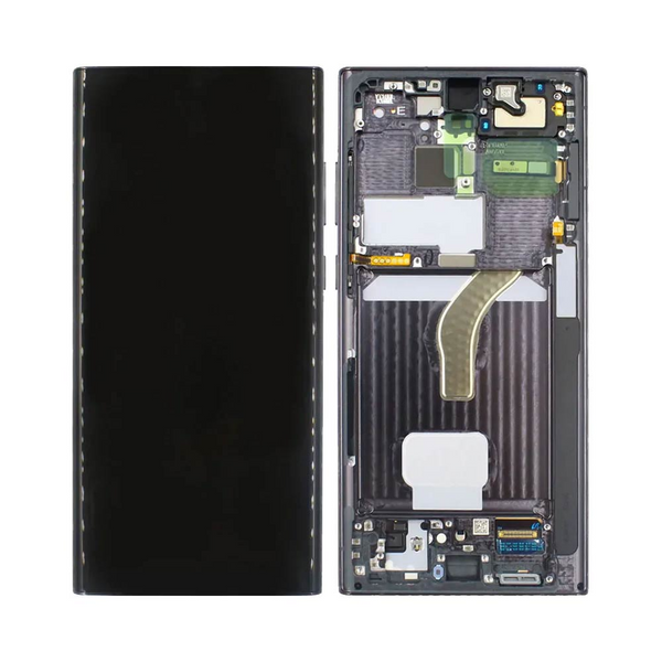 Écran complet avec châssis Galaxy S22 Ultra – Noir – Soft OLED
