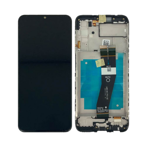 Écran complet avec châssis Galaxy A03s (Version N) 163mm – Noir – Qualité d'origine