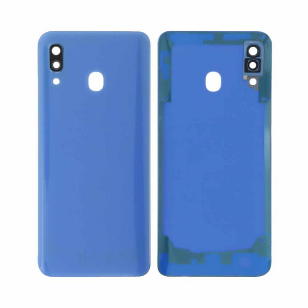 Vitre arrière Galaxy A30 – Bleu – Compatible Premium