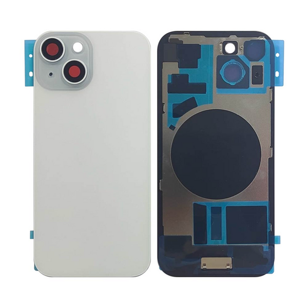 Vitre arrière iPhone 15 (sans pièces) – Bleu – Compatible