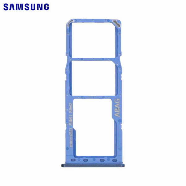 Tiroir SIM Galaxy A21S – Bleu prismatique – Original Samsung (Service Pack)