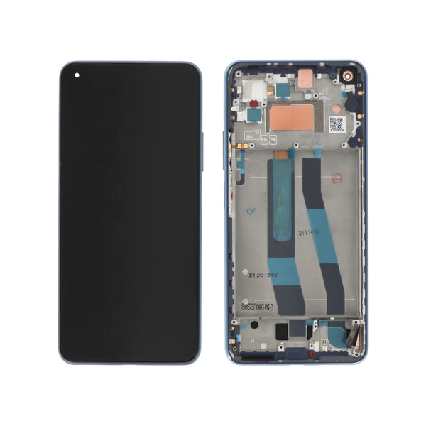 Écran complet Xiaomi 11 Lite 5G NE / Mi 11 Lite 4G – Bleu – Original Xiaomi (Service Pack)