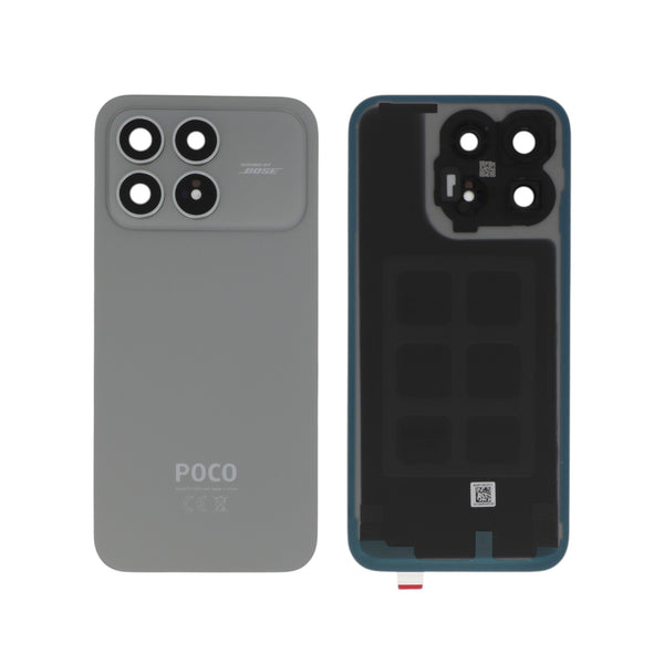 Vitre arrière Poco F8 Pro – Argent – Original Xiaomi (Service Pack)