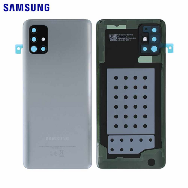 Vitre arrière Galaxy A51 – Argent – Original Samsung (Service Pack)