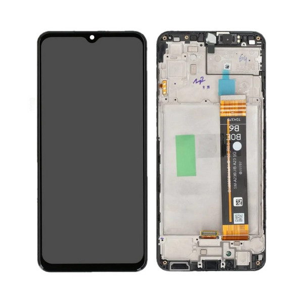 Écran complet avec châssis Galaxy A23 5G – Noir – Qualité d'origine