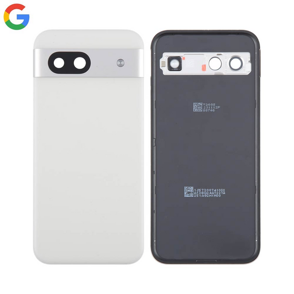 Vitre arrière Pixel 8a – Blanc porcelaine – Original