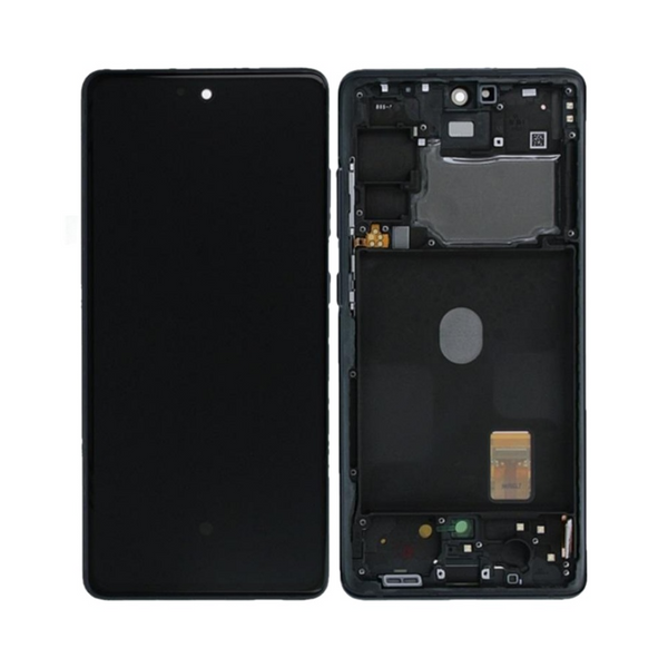 Écran complet avec châssis Galaxy S20 FE 5G / Galaxy S20 FE 4G – Bleu marine – Compatible OLED