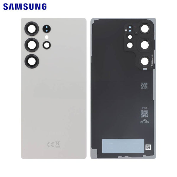 Vitre arrière Galaxy S25 Ultra – Titane gris – Original Samsung (Service Pack)